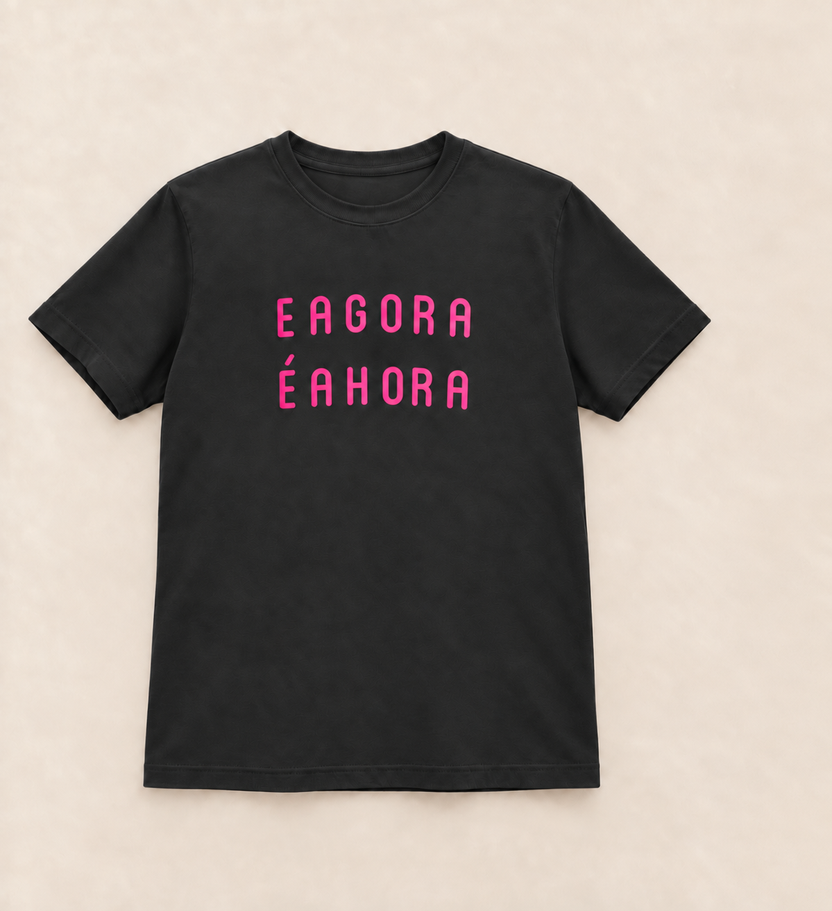 Camiseta E AGORA É A HORA Chumbo