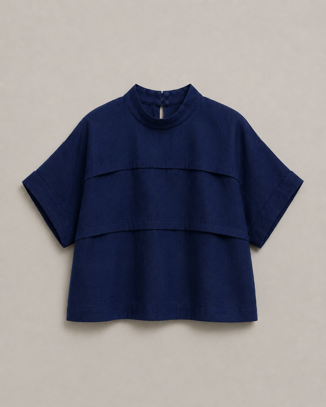 Blusa Ritmo Linho Marinho