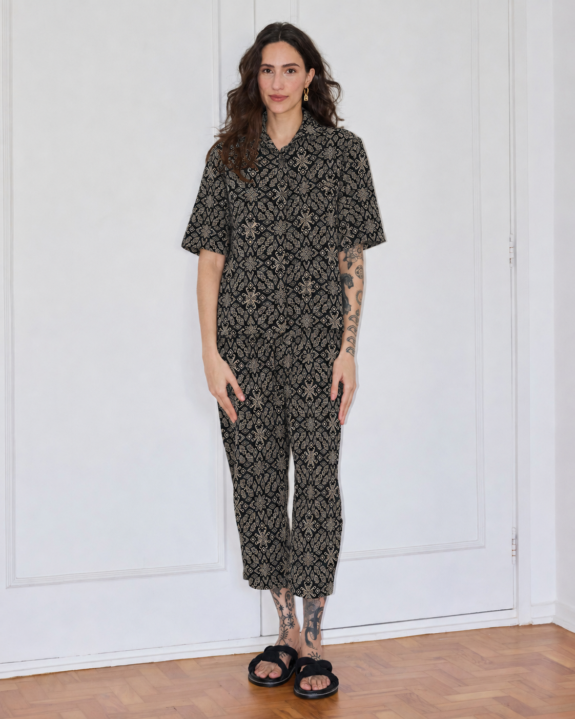 Camisa Sampaio Jacquard Preto