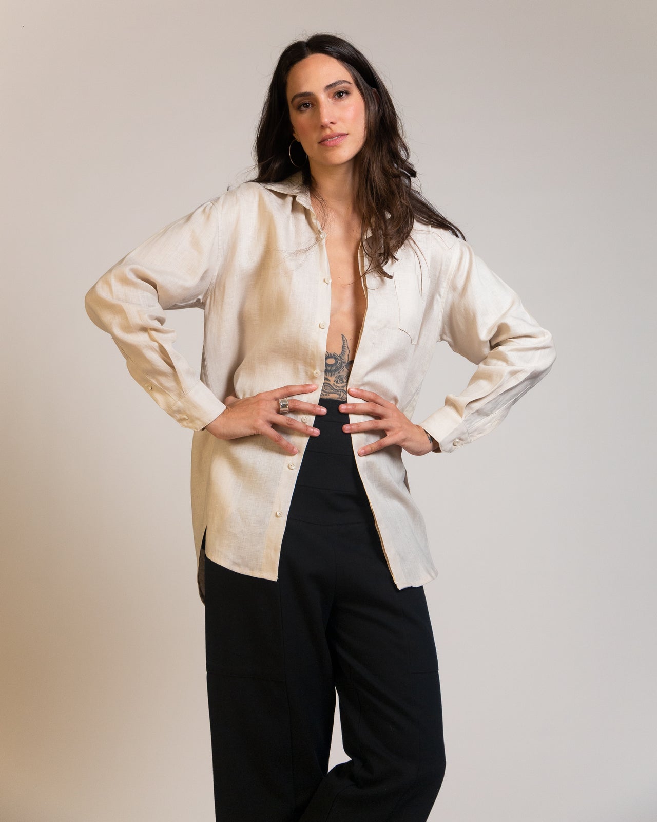 Camisa Patti Linho Gelo