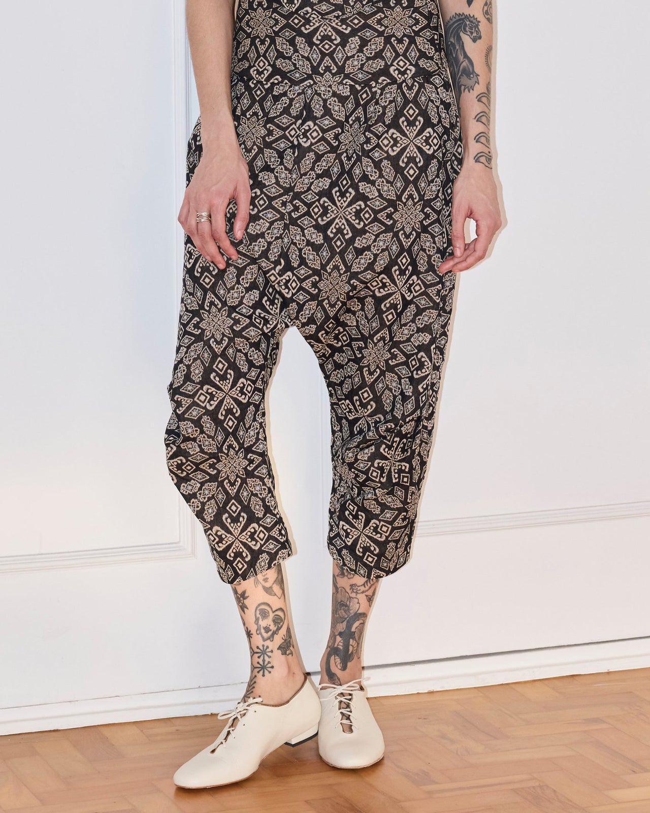 Calça Saruel Jacquard