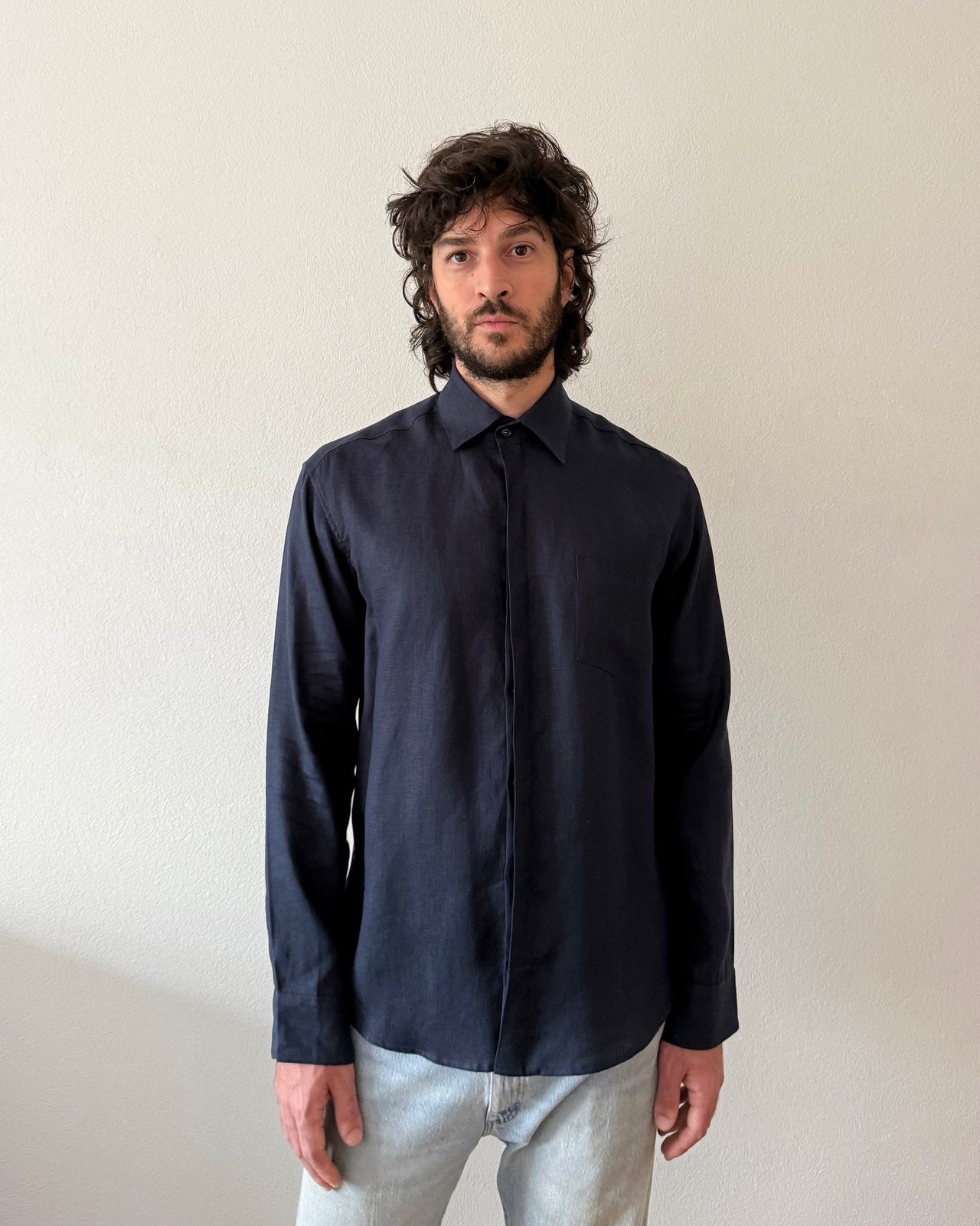 Camisa Gabriel Linho Marinho