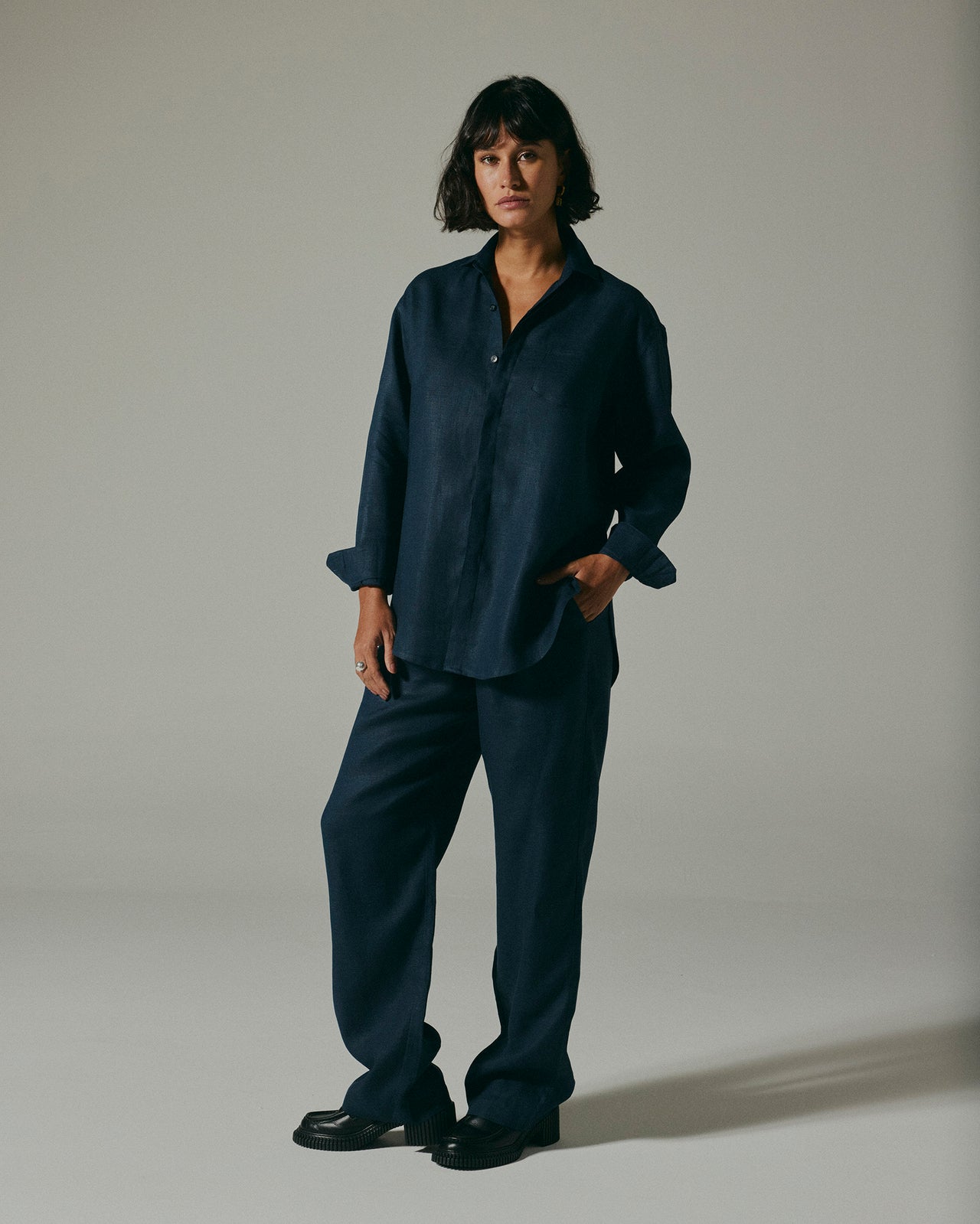 Camisa Gabriel Linho Marinho