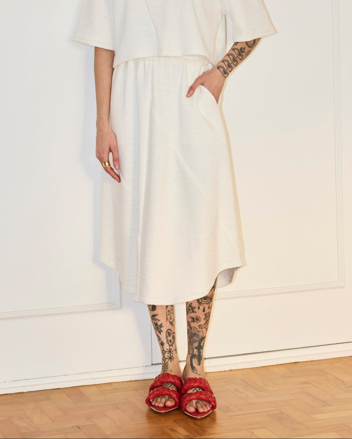 Saia Triângulo Off White