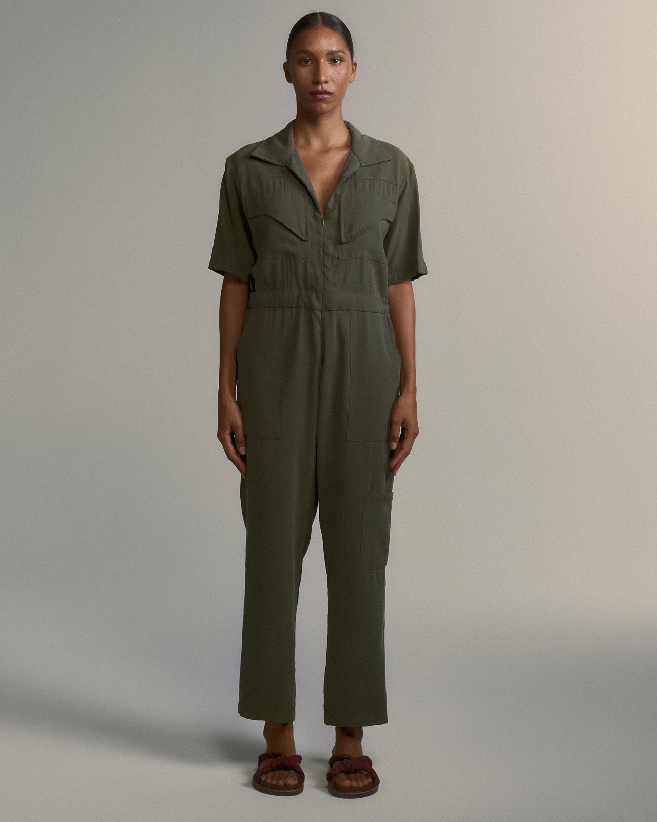 Macacão Michael Leve Verde Oliva