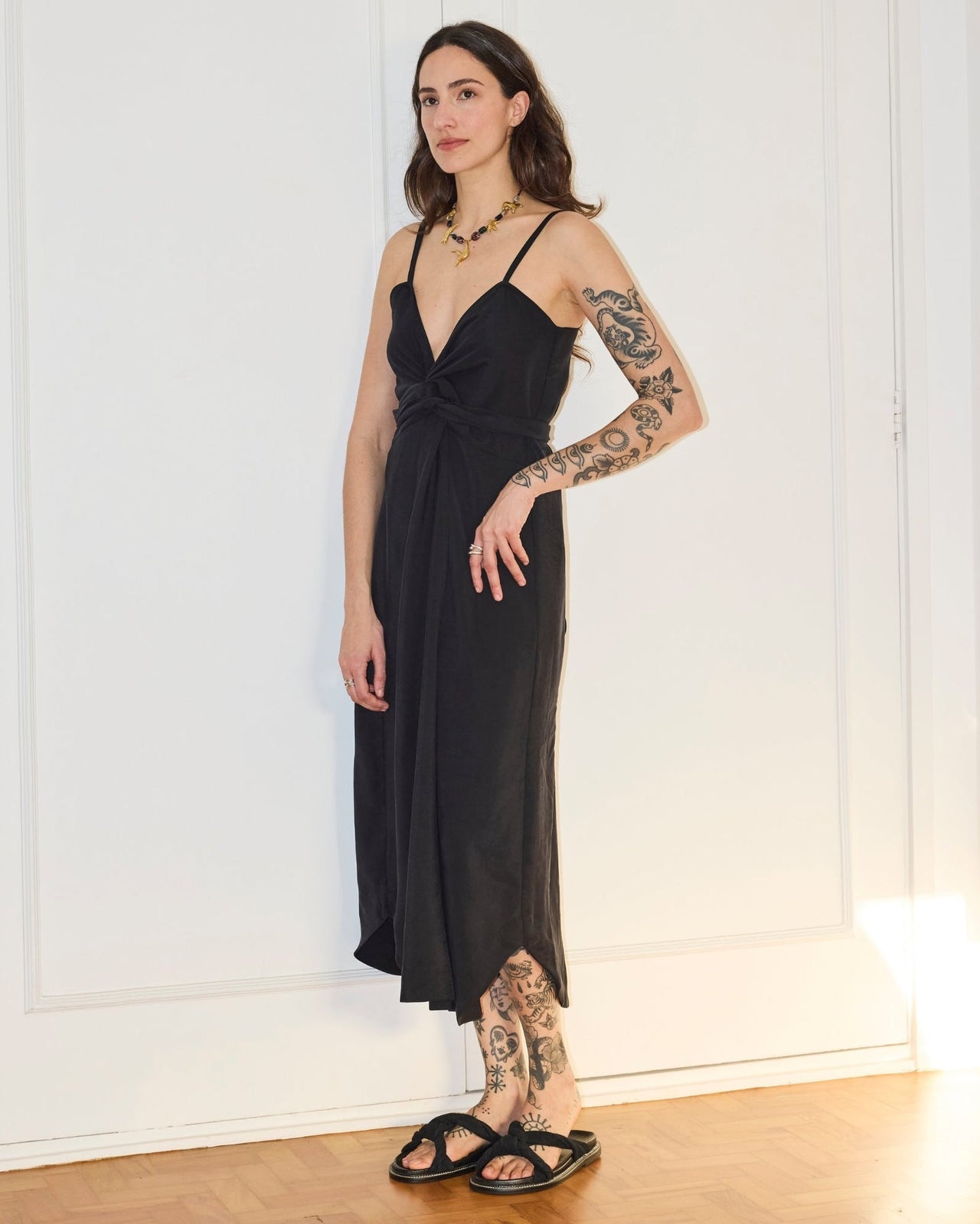 Vestido Juno Tencel Preto