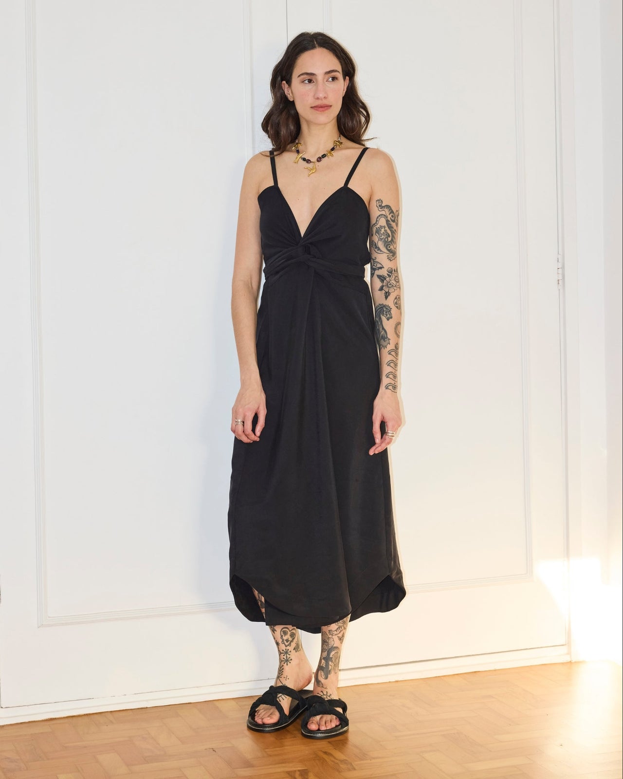 Vestido Juno Tencel Preto