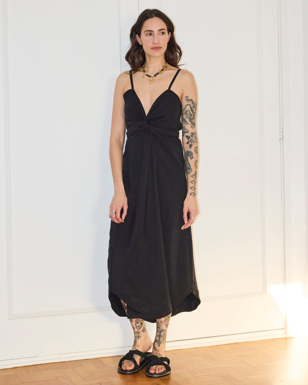 Vestido Juno Tencel Preto