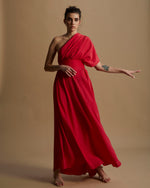 Vestido Amanda De Seda Novo Vermelho