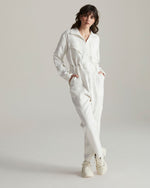 Macacão Michael Manga Longa de Linho Off White