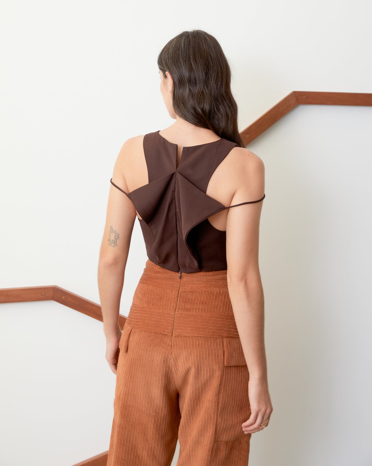 Calça Patchwork Ocre