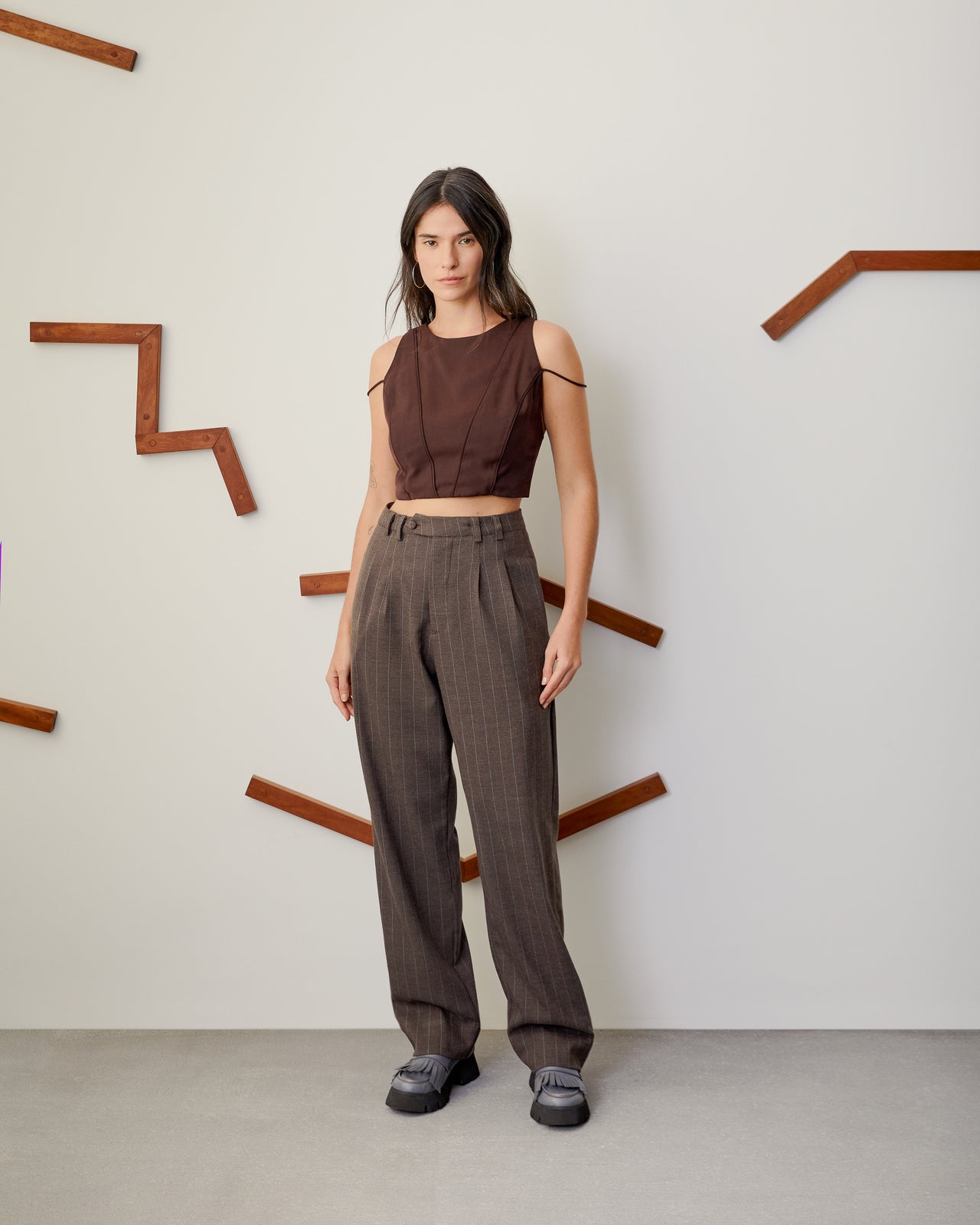 Calça Berlim Risca De Giz