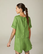 Blusa Hexagono Verde Pistache