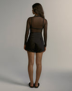 Shorts Laço Linho Preto