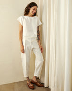 Blusa Roma Nova De Linho Off White