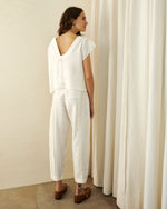 Blusa Roma Nova De Linho Off White