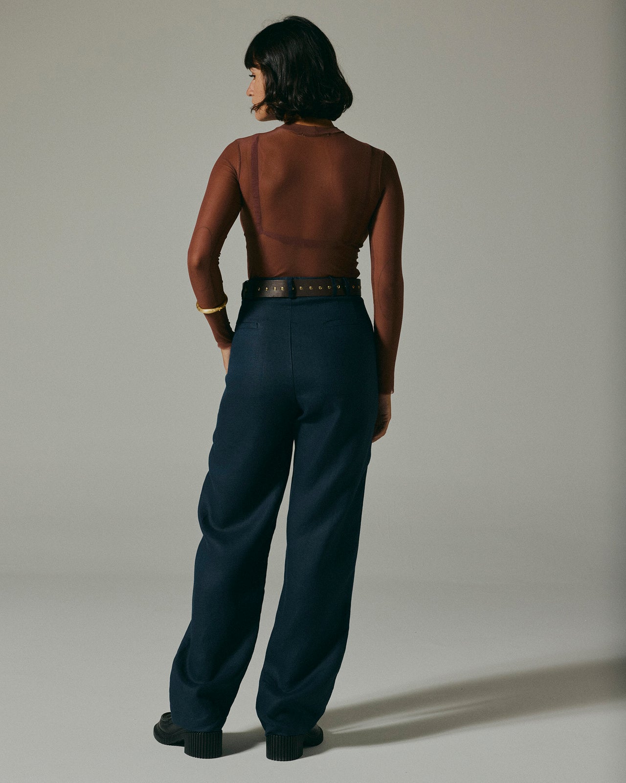 Blusa Belmonte Manga Longa Marrom