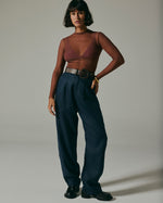 Blusa Belmonte Manga Longa Marrom