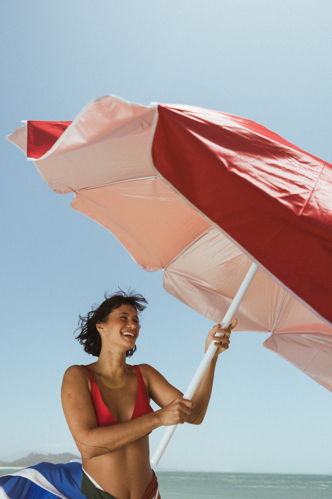 Top Ana Seda Vermelha