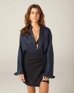 Camisa Patti Linho Marinho
