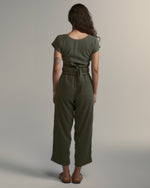 Calça Corda Tencel Verde Oliva