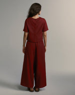 Calça Álvaro Linho Vinho