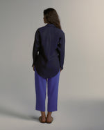 Camisa Patti Linho Marinho