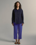 Camisa Patti Linho Marinho