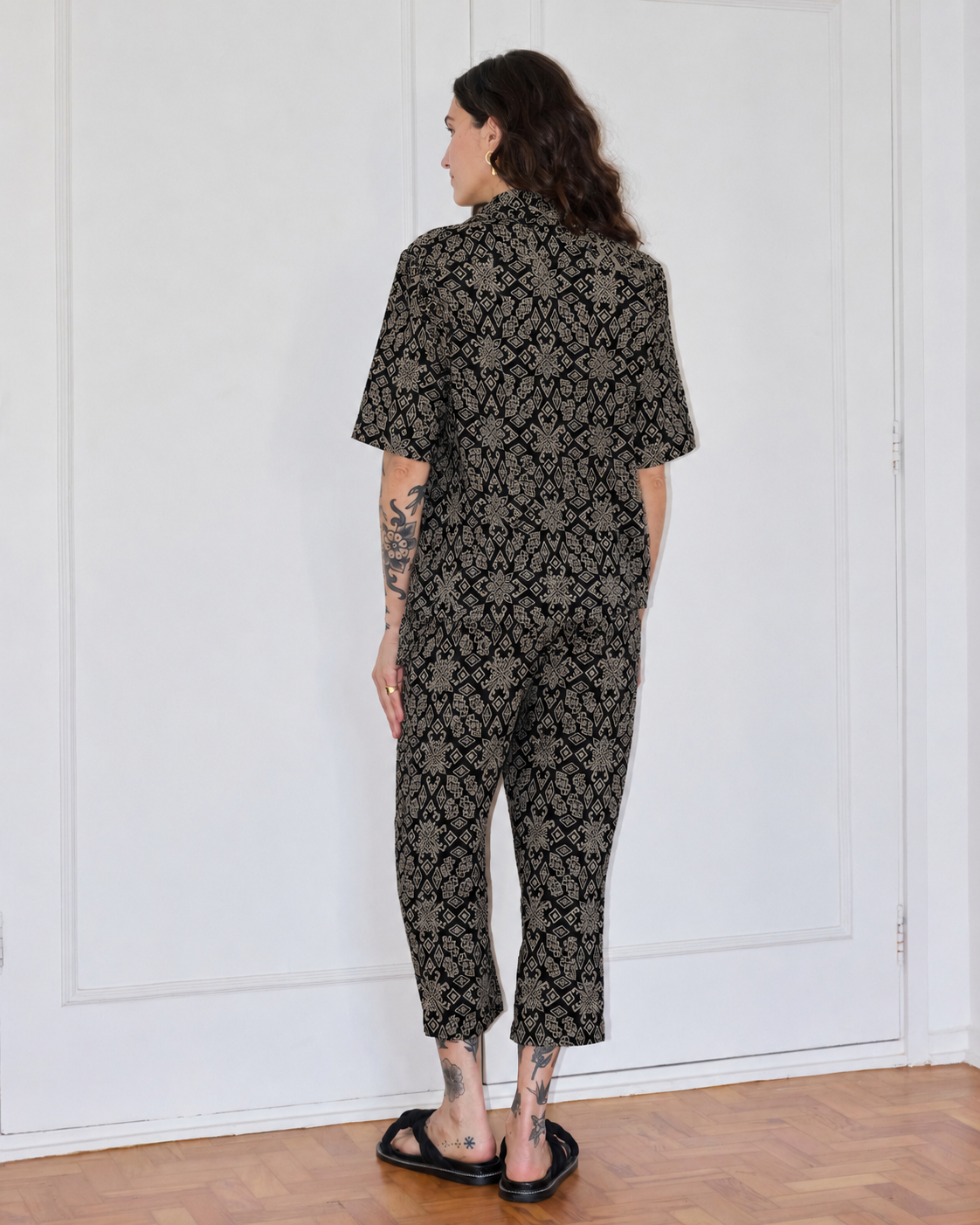 Camisa Sampaio Jacquard Preto
