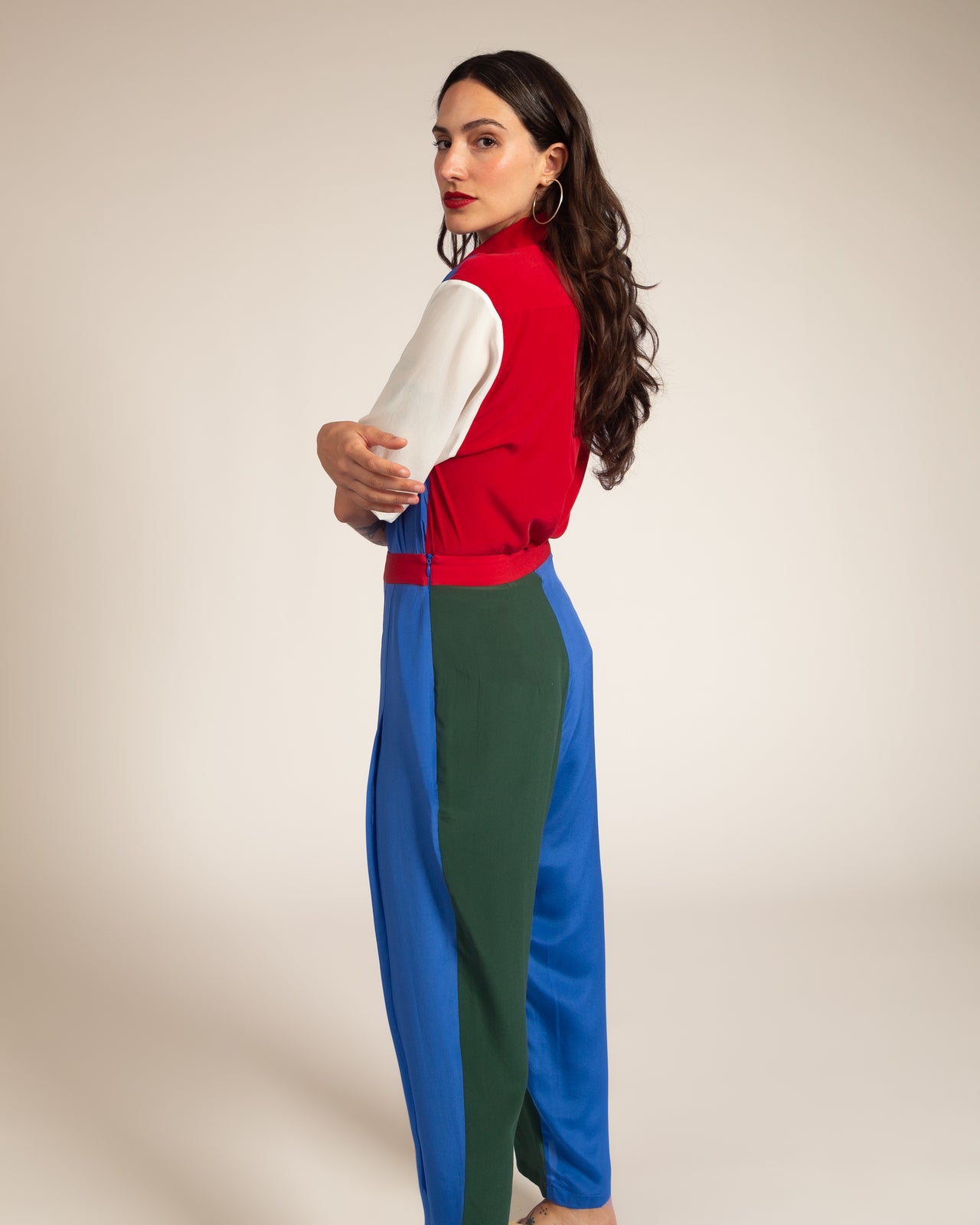 Camisa Almodovar Seda Multicolorida