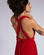 Vestido Amanda De Seda Novo Vermelho