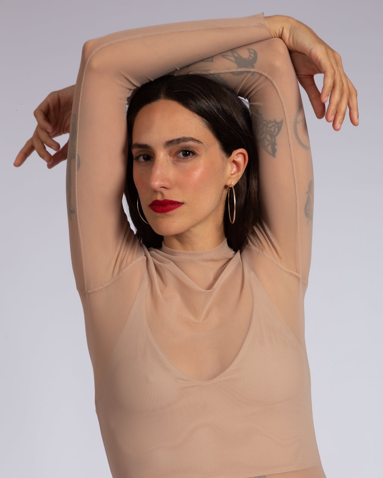 Blusa Belmonte Manga Longa Bege