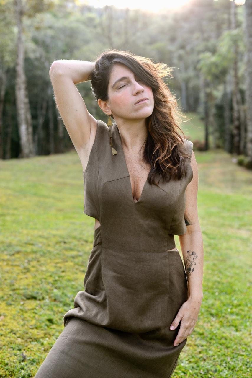 Vestido Blazer Longo Verde