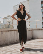 Vestido Oiá Sarja Preto