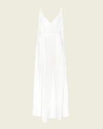 Vestido Vazado Longo Crepe de Seda