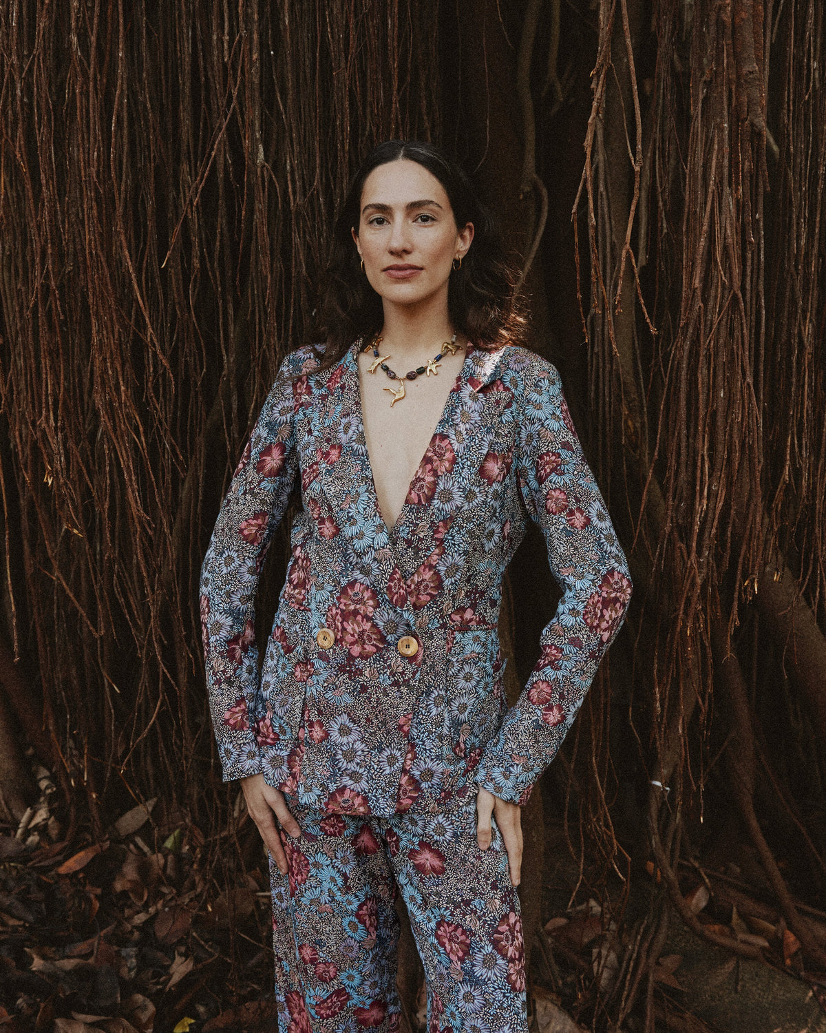 Blazer Planos Jacquard