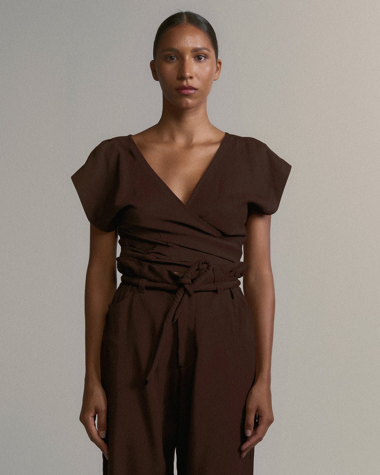 Blusa Geia Café