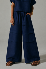 Calça Ritmo Linho Marinho