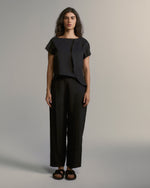 Blusa Roma Nova De Linho Preta