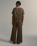 Calça Alta Linho Verde