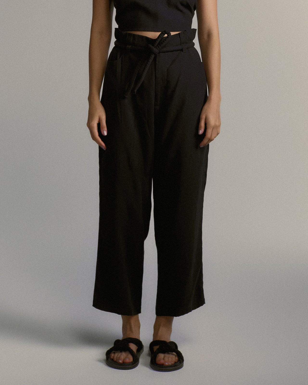 Calça Corda Tencel Preto