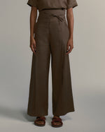 Calça Alta Linho Verde