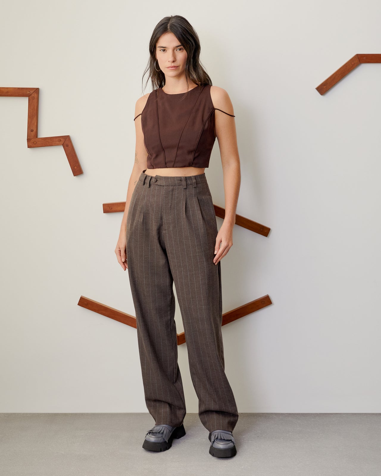 Calça Berlim Risca de Giz