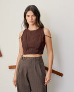 Blusa Imperatriz Café