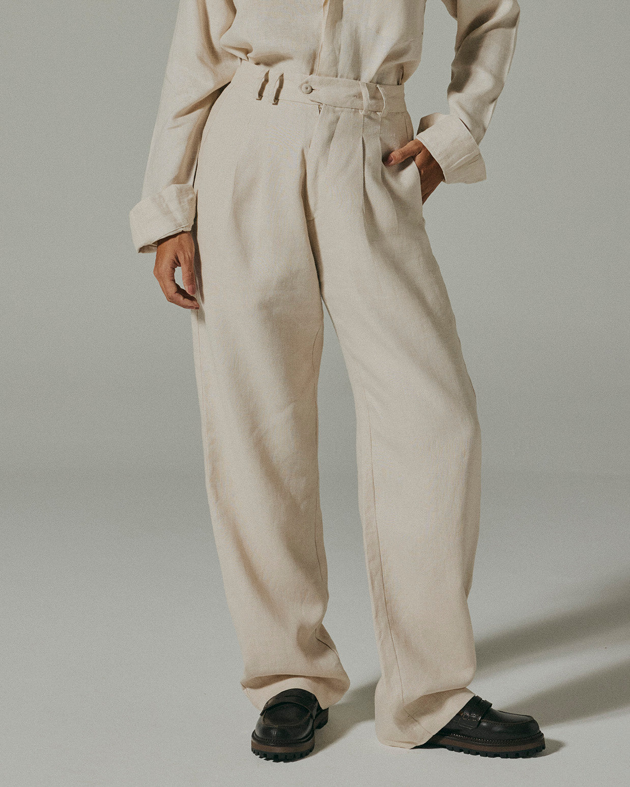 Calça Berlim Linho Gelo