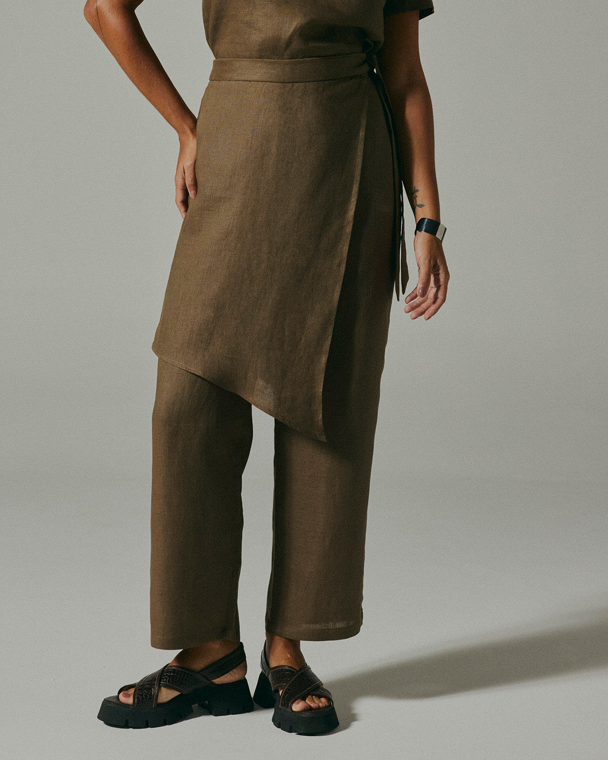 Calça Lua Linho Verde