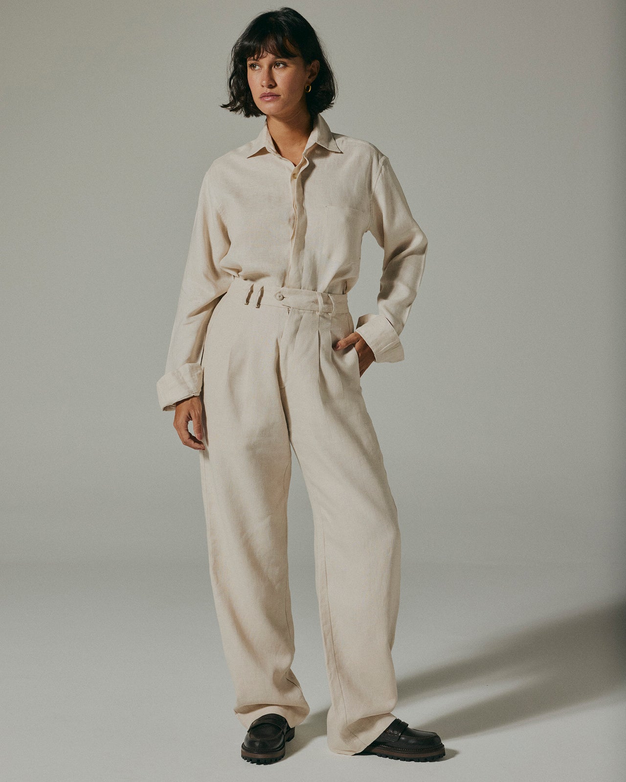 Calça Berlim Linho Gelo