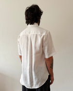 Camisa Miguel Linho Manga Curta Off White