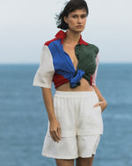 Camisa Almodovar Seda Multicolorida