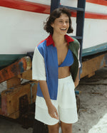 Camisa Almodovar Seda Multicolorida